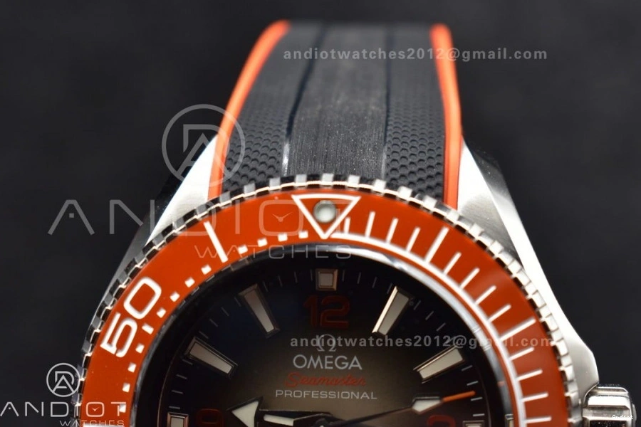 Ceramic on Best Bezel SS Deep 6000M Ultra A2824 Rubber Dial Edition Seamaster 1:1 Black Strap Gray TF Orange 1218